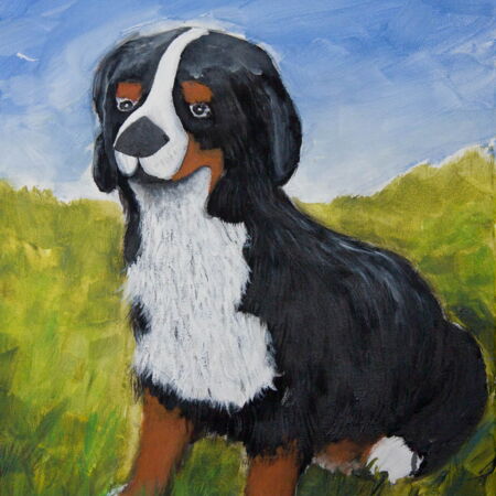 Portrait von einem Hund